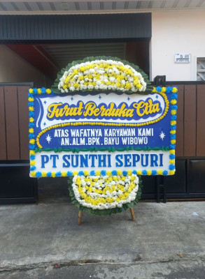 Papan Bunga Duka di Pancaregang