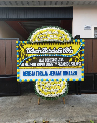 Papan Bunga Duka di Pancaregang